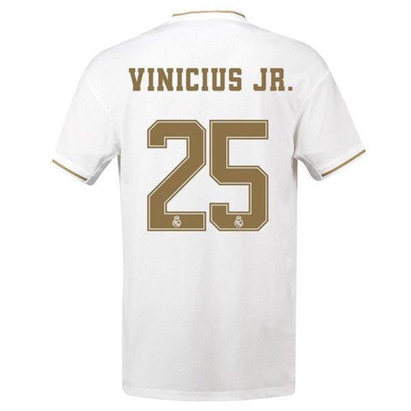 Camiseta Real Madrid NO.25 Vinicius JR. Primera equipo 2019-20 Blanco
